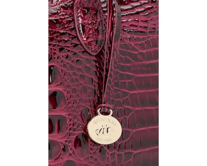 Удлиненная сумка-сатчел Sophia с застежкой на молнии и пятью карманами Brahmin