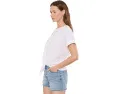 Хлопковая футболка Eyelet All Day Tie Tee Sanctuary