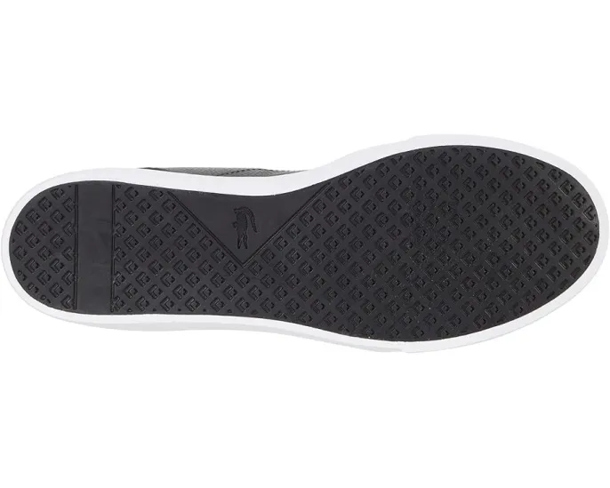 Lacoste Bayliss Sneakers кожаные кеды с перфорацией и фирменным крокодилом