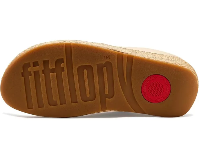 Сандалии Lulu Lux Cross Slides с переплетением из кожи и платформой от FitFlop