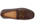 Лоферы FitFlop F-Luma из кожи с квадратной цепью и технологией комфорта