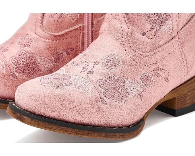 Детские сапоги Roper Kids Blossom с вышивкой цветов и дышащей подкладкой