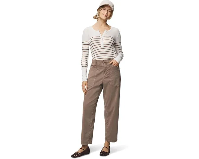 Брюки Carissa Twill с прямыми штанинами и накладными карманами