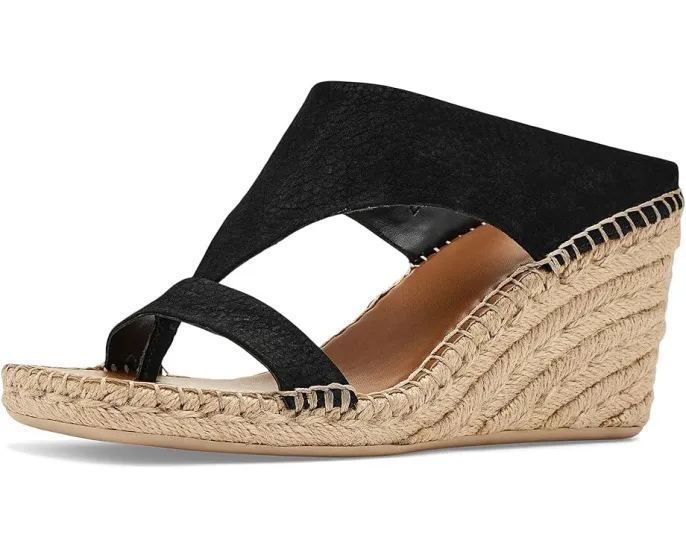 Сандалии Farren Espadrille с клиновидным каблуком и кожаным верхом от Franco Sarto