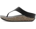 Сандалии FitFlop Lulu Lux с плетеным кожаным верхом и графичной подошвой