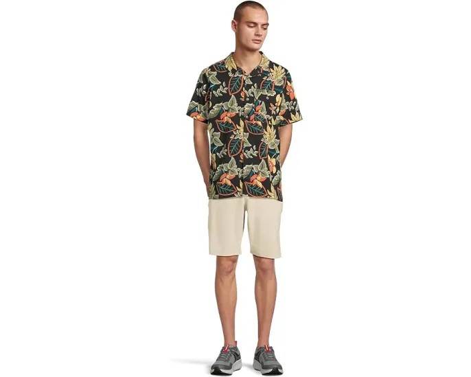 Columbia Tech Trail Utility Printed Woven Short Sleeve с защитой UPF 50 и карманами