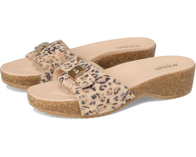 Сандалии Dr. Scholl's Original Flex Slide с кожаным верхом и стелькой для комфорта