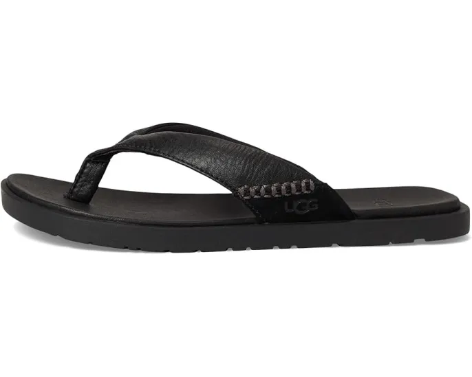 Сланцы UGG Seaside II Flip с ремешками из натуральной кожи и стелькой ЭВА