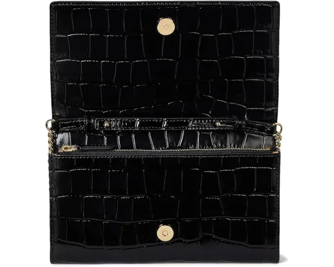 Средний кроссбоди Lauren Ralph Lauren Adair II из кожи с крокодиловым тиснением и цепочкой