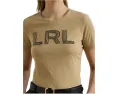 Футболка Lauren Ralph Lauren Petite из хлопкового джерси с вышитым бисером логотипом