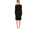 Платье Norma Kamali Long Sleeve Crew Dress To Knee свободного кроя