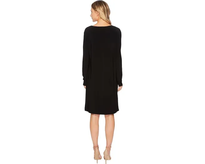 Платье Norma Kamali Long Sleeve Crew Dress To Knee свободного кроя