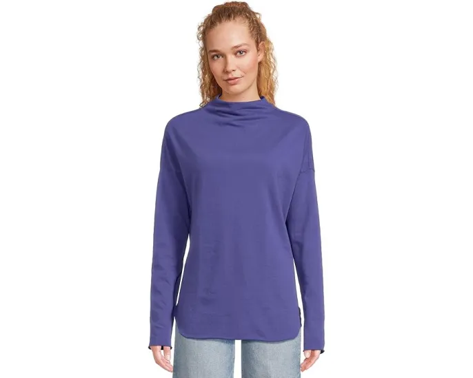 Michael Stars Топ Laurel с высоким воротником и длинными рукавами