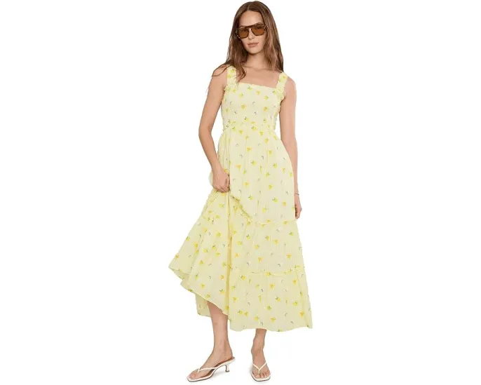 Макси-платье Hadly Smocked от Lilly Pulitzer с принтом