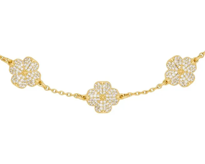Браслет Spade Flower Pave Scatter с камнями из кубического циркония Kate Spade New York