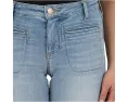 Джинсы KUT from the Kloth Amy Crop с прямыми штанинами и подвернутым подолом