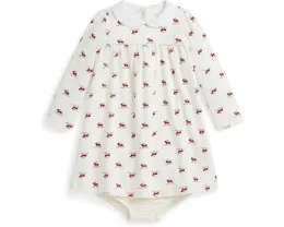 Комплект для младенцев Polo Ralph Lauren Kids: платье и блумеры из велюра с принтом лося