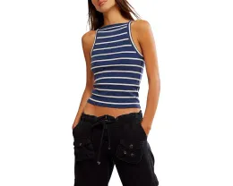 Топ Free People Mia в полоску с облегающим кроем