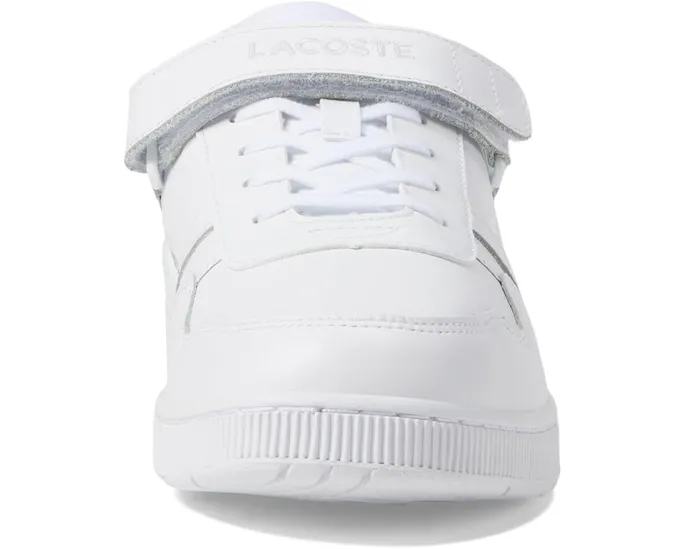 Кроссовки Lacoste T-Clip Velcro на липучке с кожаным верхом