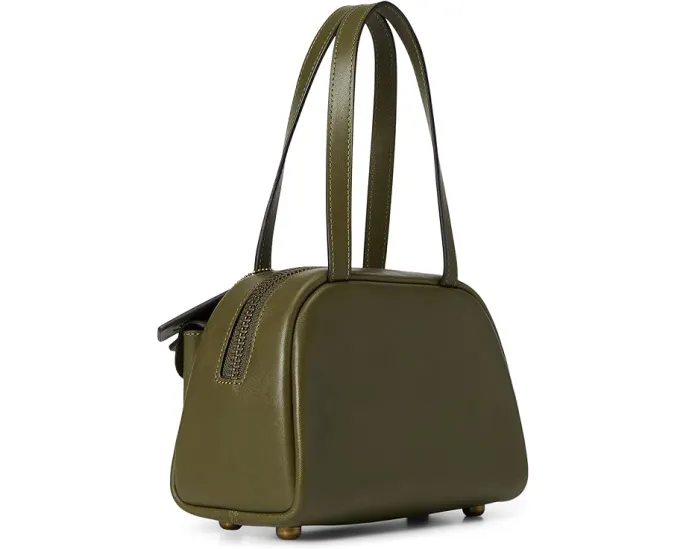 Сумка COACH Twin Turnlock Bag 20 из вощеной кожи с двумя замками