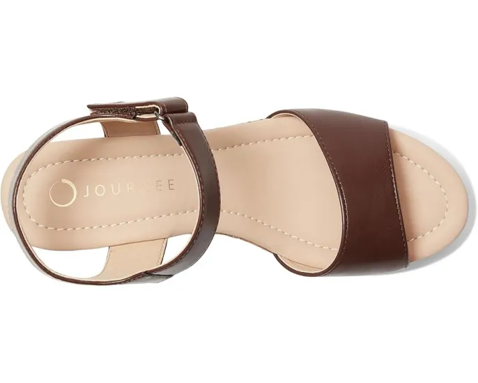 Сандалии Ranae на танкетке из пробки с регулируемой липучкой