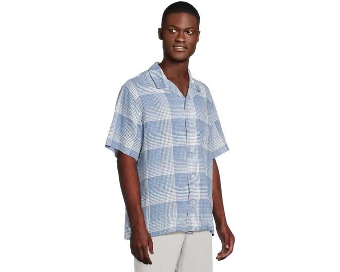 Pendleton Рубашка из льна с коротким рукавом в стиле кемп
