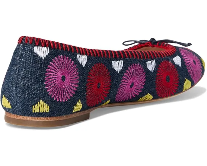 Балетки Bettie Flower Ballet с цветочным принтом и бантом от Jack Rogers