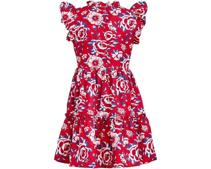 Платье Janie and Jack с пышными рукавами и цветочным принтом