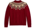 Детская боксовая толстовка Polo Ralph Lauren Kids из флиса с узором Fair Isle