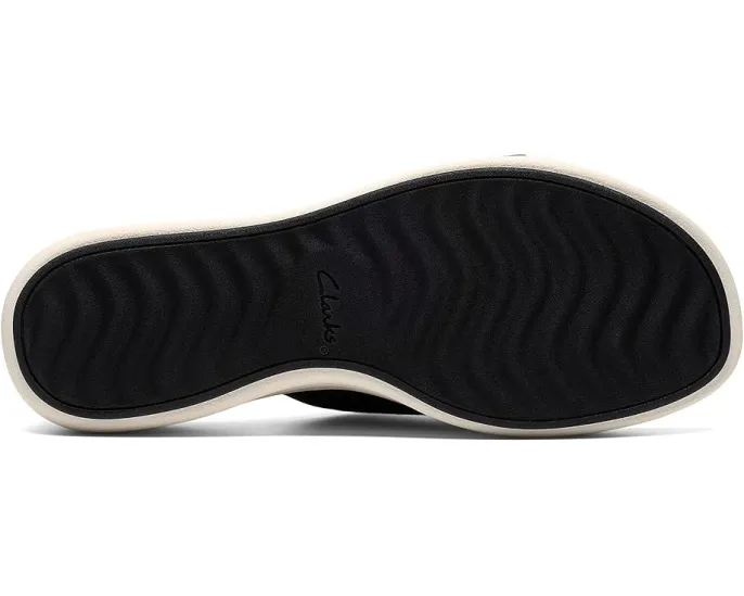 Сандалии Clarks Drift Faye на танкетке с текстильным верхом и двойной пряжкой