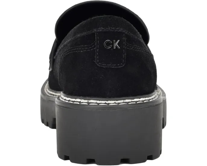 Лоферы Calvin Klein Suzie из кожи с тракционной подошвой и каблуком