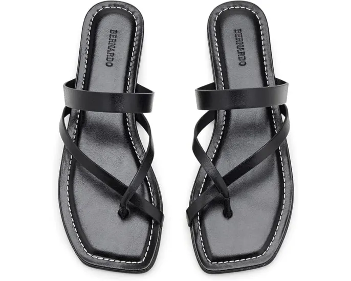 Сандалии Bernardo Ocana с переплетёнными ремешками и квадратным носком