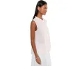 Органическая льняная туника Eileen Fisher с воротником мандарин