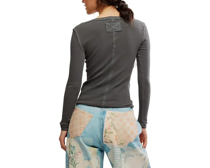 Хенли Free People Jamie из мягкого хлопка с эластаном