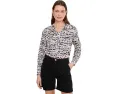 Хлопковая рубашка Spotted Core Cotton от NIC+ZOE с принтом