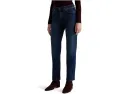 Прямые джинсы AG Jeans Brinley со средней посадкой в цвете Midnight Sun