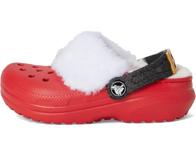 Детские сабо Crocs Classic Holiday Lined Clogs с утепленной подкладкой