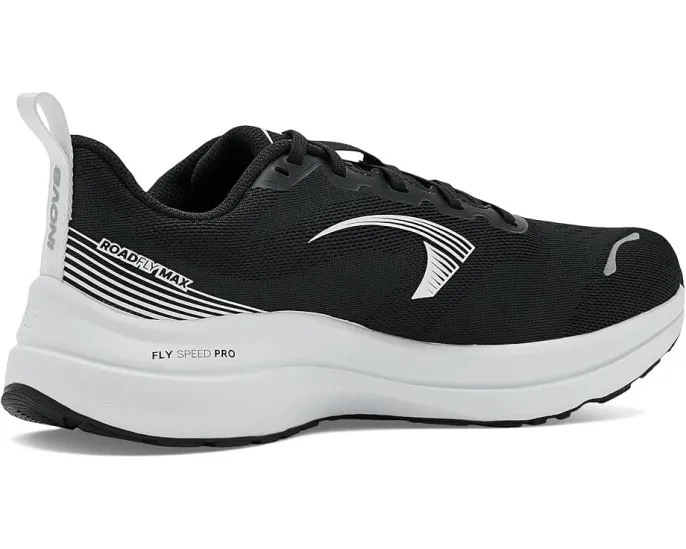 INOV8 Roadfly Max легкие кроссовки для бега в черно-белом цвете