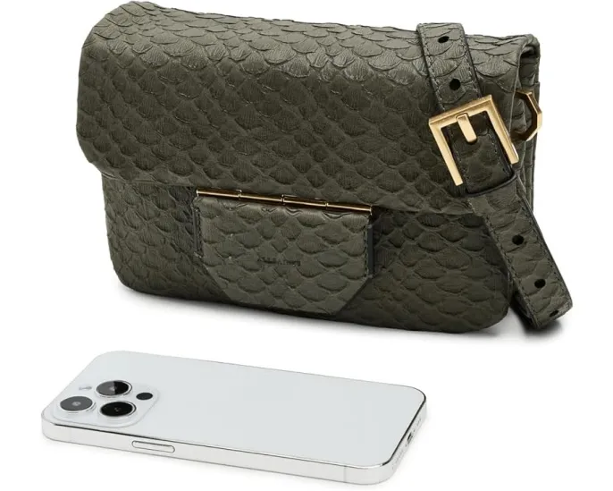 Косуха AllSaints Jupiter Snake из кожи с магнитной застежкой