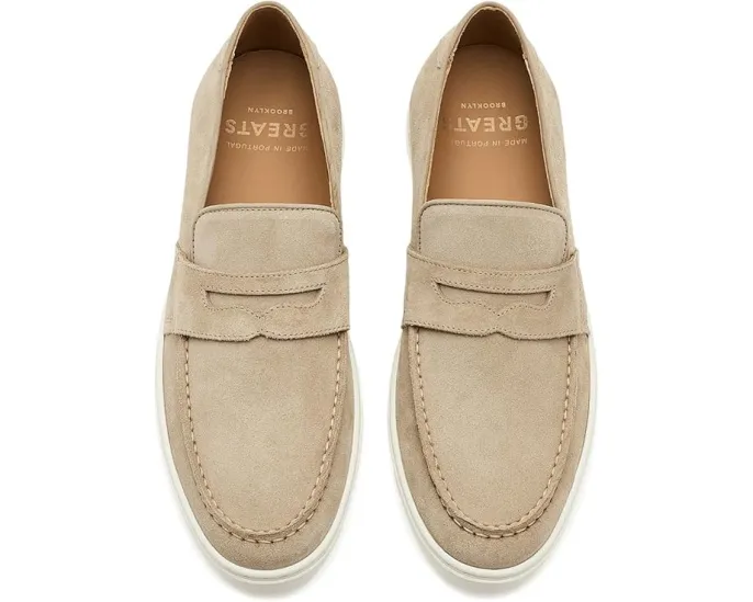 GREATS лоферы Paros Penny из замши