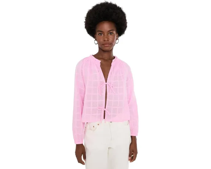 Блуза Fleur Tie Front Splendid с завязками спереди