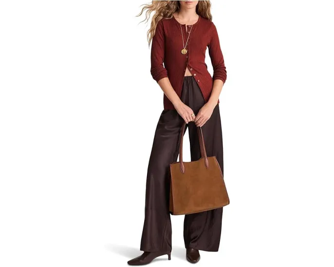 Кардиган Madewell Texture Mock Neck с фактурной вязкой и воротником стойкой