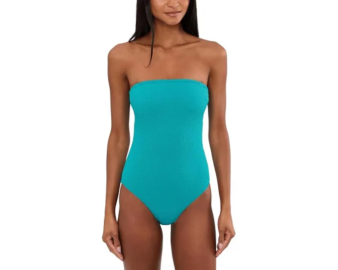 Цельный купальник бандо Seafolly Sea Dive с завязками на шее