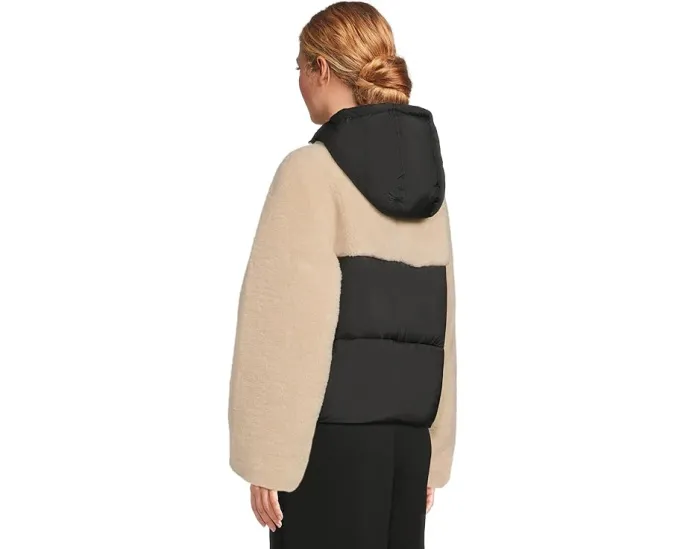 Пуховик UGG Mykah Uggbraid с капюшоном и водоотталкивающей тканью