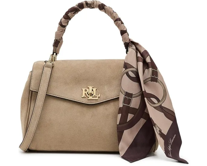 Сумка Lauren Ralph Lauren Farrah с шарфом из мягкой замши