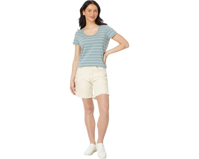 Мягкая футболка L.L.Bean с круглым вырезом и коротким рукавом из ткани Supima