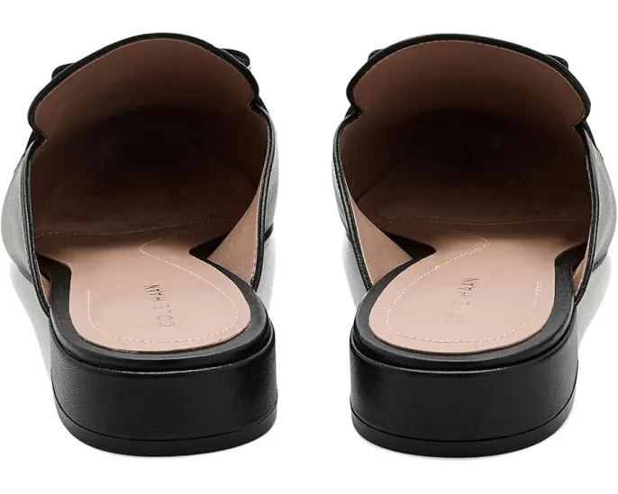 Cole Haan мюли Pasha Bow Mule из кожи с бантом