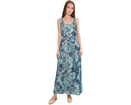 Макси-платье Sleeveless Woven Maxi Dress с поясом от Liverpool Los Angeles