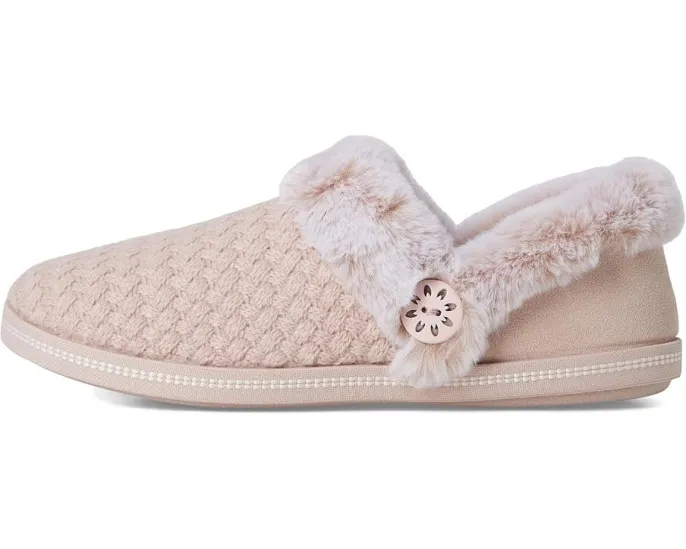 Тапочки SKECHERS Cozy Campfire Frosty Promise с веганским стеганым верхом из искусственного меха
