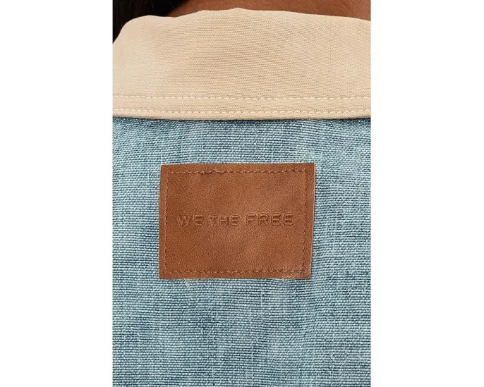 Джинсовая куртка Free People We The Free Lemon с контрастным воротником